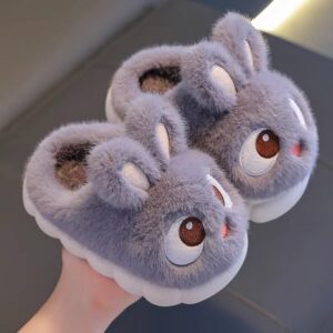 Cozy Bunny Plush Winter Slippers For Kids